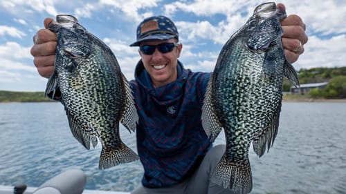 Sight Fishing for Spawning Crappie in Clear Water!