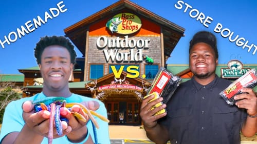 HOMEMADE vs. STORE BOUGHT 1V1 Fishing Lure CHALLENGE
