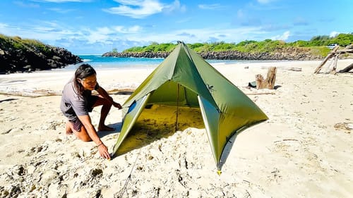 TARP TENT And NEW TRUCK - Solo And Stealth Camping Gear Setup