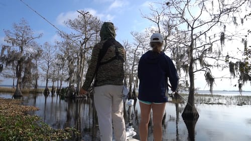 Fishing a Tree Filled Lake with my Girlfriend