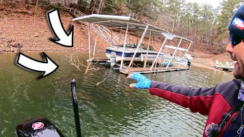 He HOOKED the BIGGEST Fish I've EVER Seen on this ULTRA CLEAR LAKE