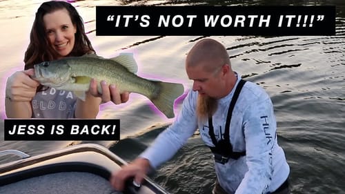 Ended Up In The Lake!!! | Teaching My Wife To Bass Fish Pt. 2