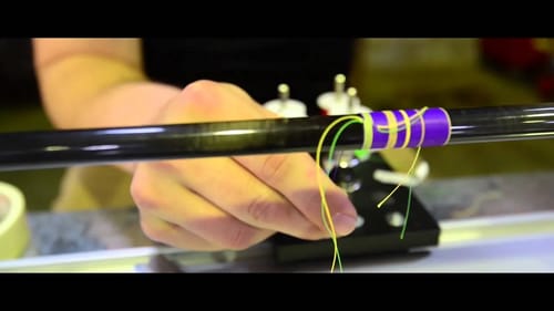 HOW TO BUILD A FISHING ROD - Wrapping Guides Part 4 Double spaced spiral