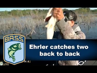 Brent Ehrler boats back-to-back good fish on Day 2 of the Bassmaster Classic