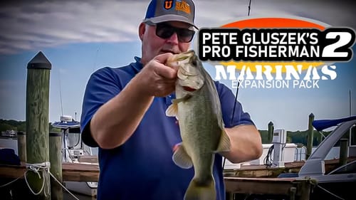 HOT Bass Fishing ACTION! Jig & Crank Marina Docks!