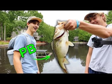 HE CAUGHT HIS NEW PB! - (Urban Pond Fishing)