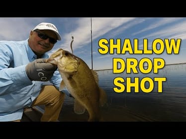 Drop Shotting In Shallow Water | Bass Fishing