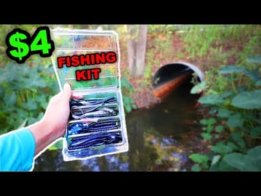 Fishing w/ Walmarts CHEAPEST Fishing Kit Challenge!