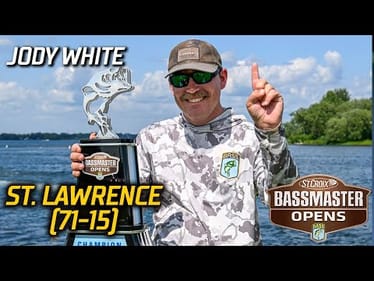 Bassmaster OPEN: Jody White wins at St. Lawrence River with 71 pounds, 15 ounces