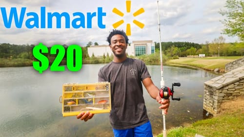 $20 Walmart Budget Fishing Lures Challenge At My Favorite Golf Course Ponds