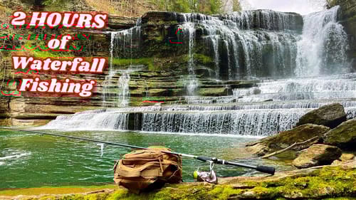 2 HOURS of Fishing Under Waterfalls (AMAZING)