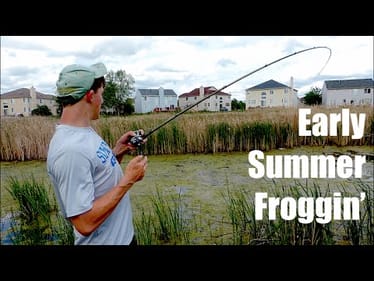 Post Spawn Frog Bass Fishing (Frog blow-ups)