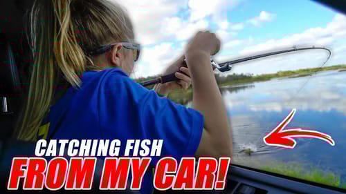 FISHING Out of My BRAND NEW CAR!