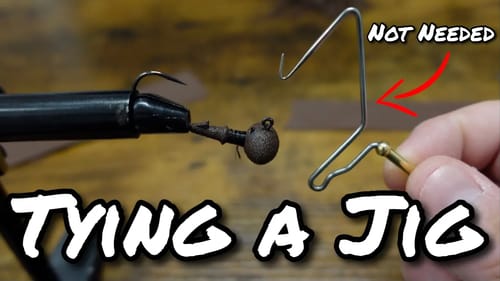How to Hand Tie a Jig with Old School Round Living Rubber from Start to Finish