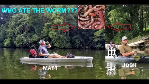 Loser Eats Night Crawler  ||BASS FISHING CHALLENGE||