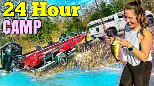 Overnight Lake Side Camp n' Fish - Nature ASMR