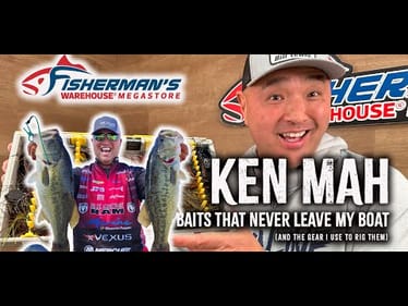 KEN MAH - LARGEMOUTH BASS - 3 BAITS THAT NEVER LEAVE MY BOAT - TIPS - TECHNIQUES  & GEAR SUGGESTIONS