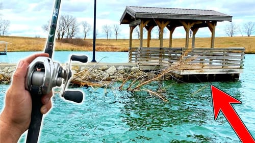I CAN'T BELIEVE the GIANT Fish We Caught HIDING HERE!! (Spring Fishing)