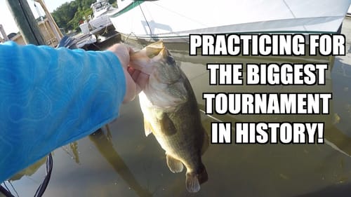 Practicing for the BIGGEST Bass Fishing Tournament in History! - (Potomac River Bass fishing)