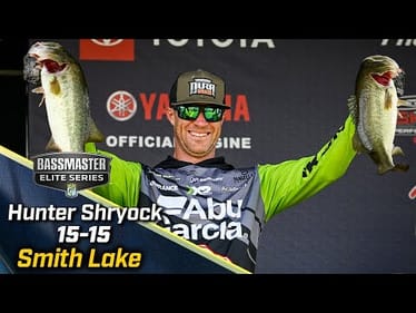 Hunter Shryock leads Day 1 of Bassmaster Elite at Smith Lake with 15 pounds, 15 ounces
