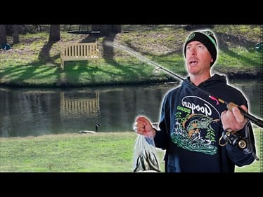 Catching My First Bass out of My OWN Pond!