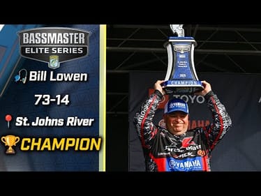 Bill Lowen wins the 2025 Bassmaster Elite at the St. Johns River with 73 pounds, 14 ounces