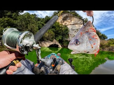 The Pond Monster Stole ALL MY LINE!!! (LONGEST fish Yet!)