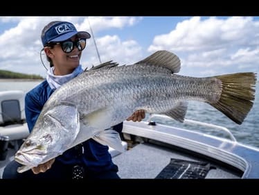 BIG NORTHERN TERRITORY BARRAMUNDI - CAST MAG HOME TURF EPISODE 9 WITH CHARLOTTE KLOSE