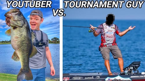 YouTube Fisherman vs Tournament Fisherman $20 Challenge (High Stakes)