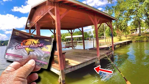 A Simple Way To Catch Dinner From A Dock! Crappie Fishing With A Jig