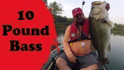 10 Pound Bass Caught from a Kayak
