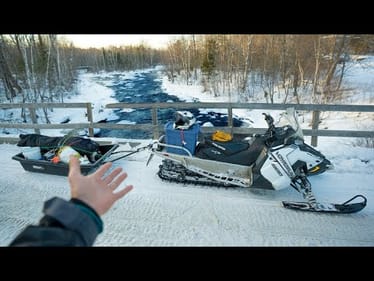 Backwoods Ice Fishing VERY Remote Mountain Lake
