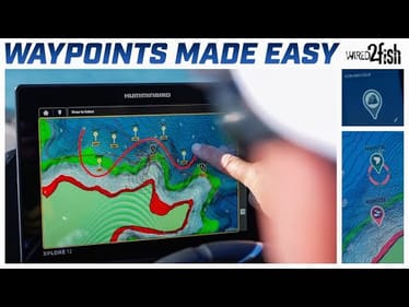 Humminbird XPLORE Waypoint Management Simplified