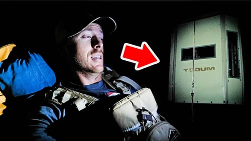 Sleeping in a Deer Blind  | Whitetail Pre Rut Scouting