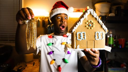 I MADE FISHING LURES FROM A GINGERBREAD HOUSE!!!