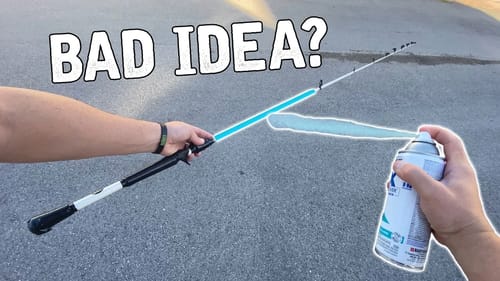 One Week After Spray Painting My Fishing Rod and THIS Happened!