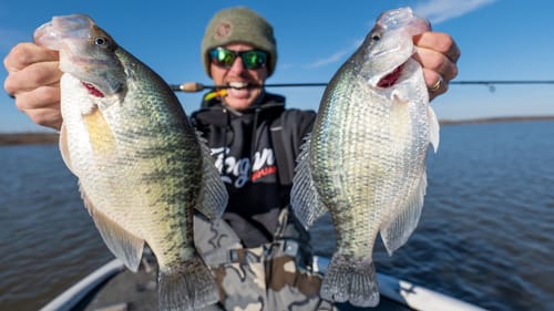 FISHING BIG MUDDY WATER CRAPPIE with JIGS