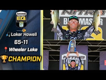 Laker Howell wins Bassmaster EQ at Wheeler Lake with 65 pounds, 11 ounces