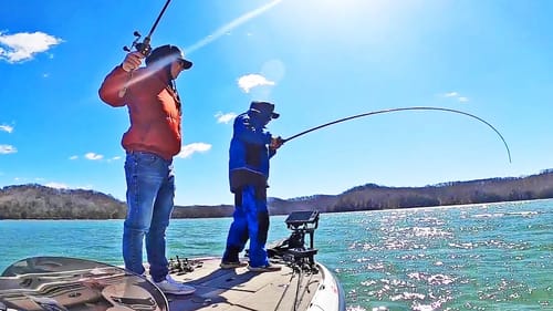 Bass Fishing ROCKY LAKES in the SPRING! DALE HOLLOW Lake