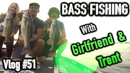 Bass Fishing - Ft. My Girlfriend & Trent (Lake Lanier) ~ Vlog #51