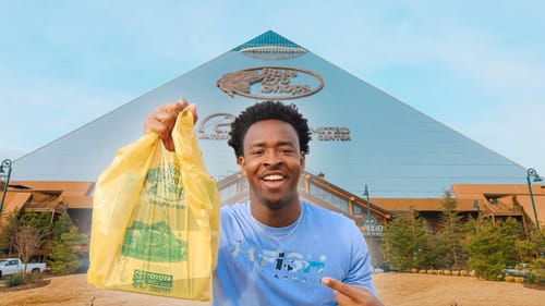 TOPWATER Fishing CHALLENGE AT THE WORLDS LARGEST BASS PRO SHOP