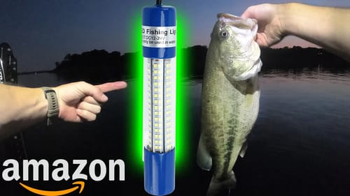 Underwater Light from Amazon, DOES IT WORK? (Bass & Crappie Fishing at Night)