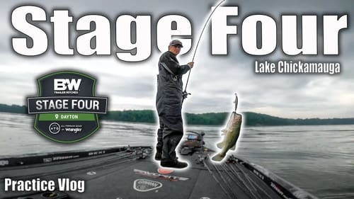Catching Bass in the RAIN - MLF Stage 4 Lake Chickamauga, TN - Practice Vlog