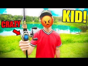 Teaching a KID How To Use A BAITCASTER (BAD IDEA!)