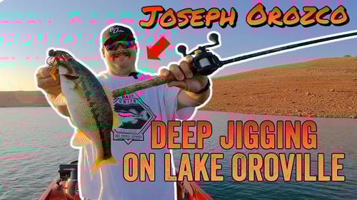 Strolling a Football Jig for Deep Fall Bass | Fishing Lake Oroville with Joseph Orozco of Bass Union