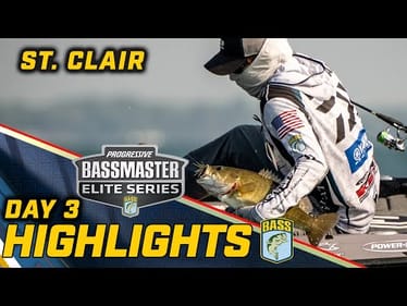 Highlights: Day 3 of Bassmaster ELITE at Lake St. Clair