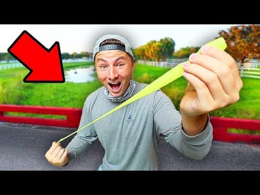 World's Stretchiest Fishing Lure Challenge!