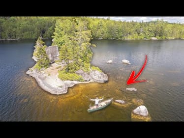 Backwoods Canoe Fishing Mission On a HIDDEN Pond!