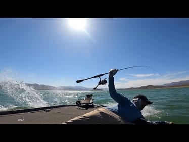 Big Summer Bass In Rough Conditions at Roosevelt Lake