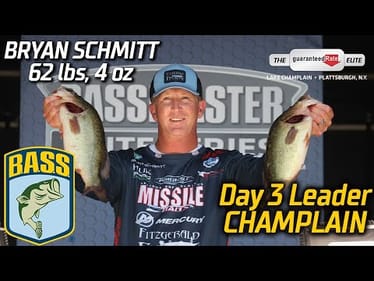Bryan Schmitt leads Day 3 at Lake Champlain (62 lbs, 4 oz)
